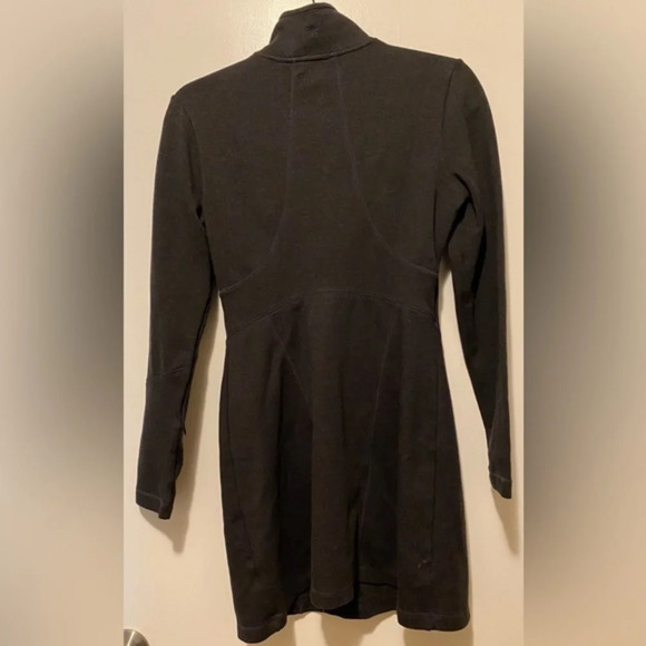 Athleta Cassidy Stretch Ponte Knit Half Zip Dress Dark Grey SP - Picture 9 of 9